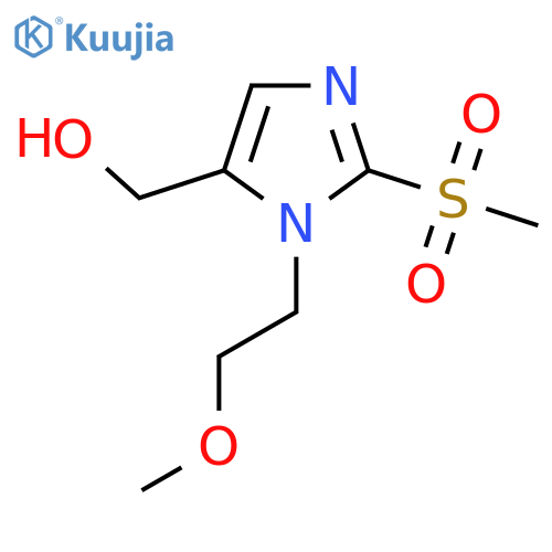 [2-Methanesulfonyl-1-(2-methoxyethyl)-1H-imidazol-5-yl]methanol structure