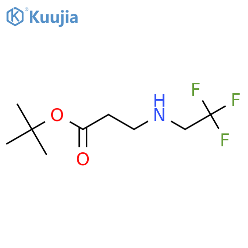 tert-butyl 3-(2,2,2-trifluoroethyl)aminopropanoate structure