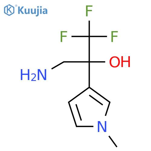 3-amino-1,1,1-trifluoro-2-(1-methyl-1H-pyrrol-3-yl)propan-2-ol structure