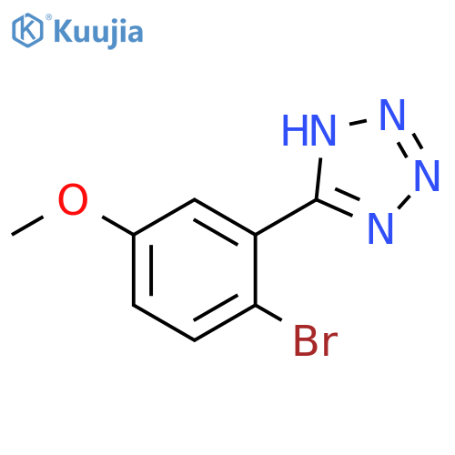 5-(2-bromo-5-methoxyphenyl)-1H-1,2,3,4-tetrazole structure