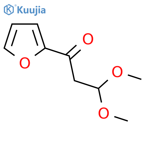 1-(Furan-2-yl)-3,3-dimethoxypropan-1-one structure