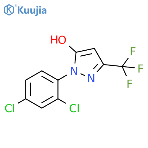 1H-Pyrazol-5-ol, 1-(2,4-dichlorophenyl)-3-(trifluoromethyl)- structure