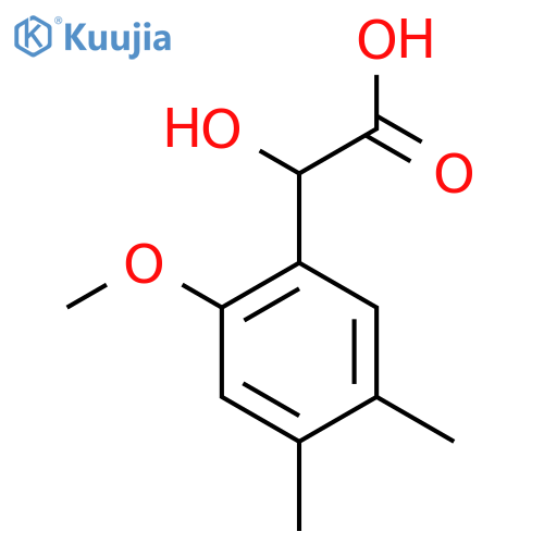 2-hydroxy-2-(2-methoxy-4,5-dimethylphenyl)acetic acid structure