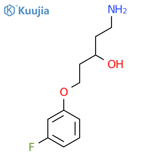 1-amino-5-(3-fluorophenoxy)pentan-3-ol structure