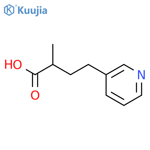 2-methyl-4-(pyridin-3-yl)butanoic acid structure