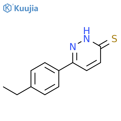 6-(4-ethylphenyl)pyridazine-3-thiol structure