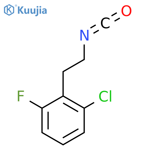1-chloro-3-fluoro-2-(2-isocyanatoethyl)benzene structure