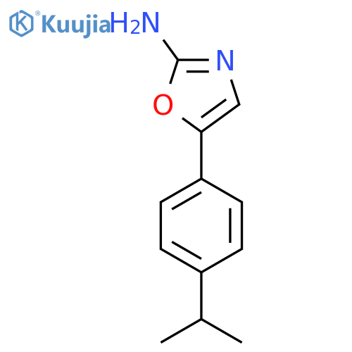5-4-(propan-2-yl)phenyl-1,3-oxazol-2-amine structure
