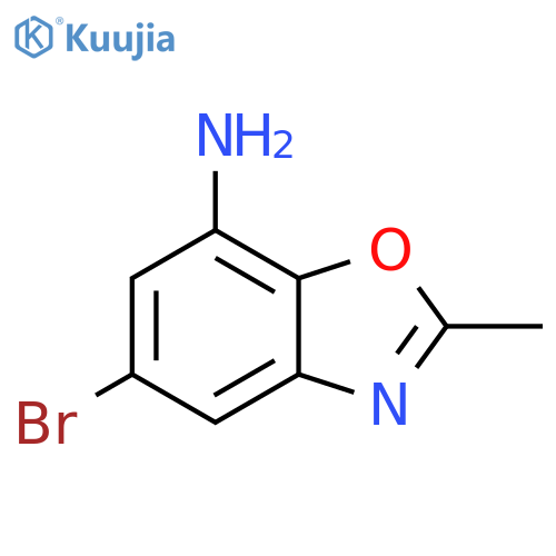 5-bromo-2-methyl-1,3-benzoxazol-7-amine structure