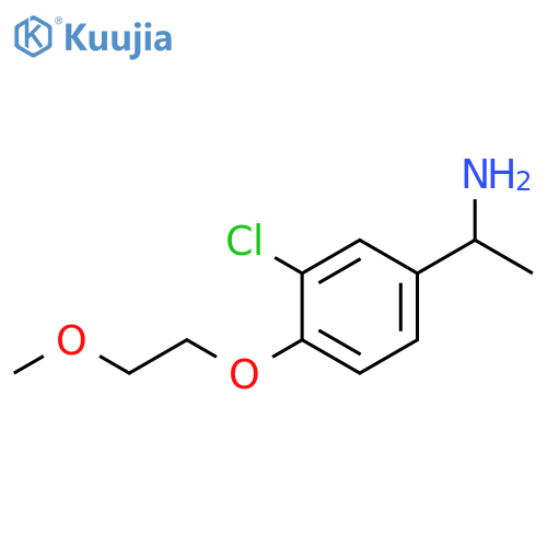 1-3-Chloro-4-(2-methoxyethoxy)-phenyl-ethylamine structure