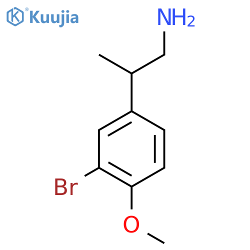 2-(3-bromo-4-methoxyphenyl)propan-1-amine structure