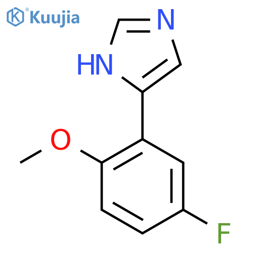 4-(5-fluoro-2-methoxyphenyl)-1H-imidazole structure