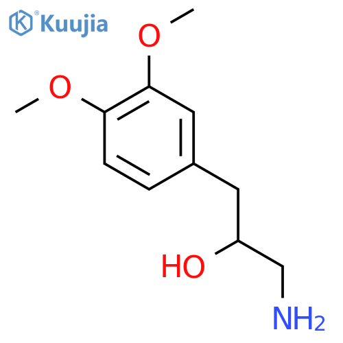 1-amino-3-(3,4-dimethoxyphenyl)propan-2-ol structure