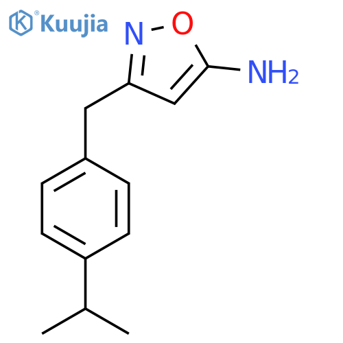 3-(4-Isopropylbenzyl)isoxazol-5-amine structure