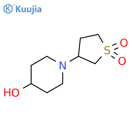 3-(4-hydroxypiperidin-1-yl)-1lambda6-thiolane-1,1-dione structure