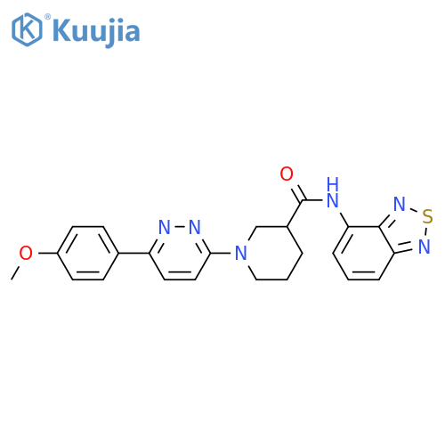 N-(2,1,3-benzothiadiazol-4-yl)-1-6-(4-methoxyphenyl)pyridazin-3-ylpiperidine-3-carboxamide structure