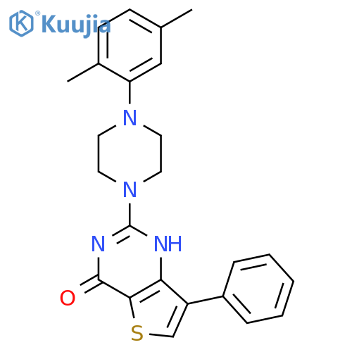 2-[4-(2,5-dimethylphenyl)piperazin-1-yl]-7-phenyl-3H,4H-thieno[3,2-d]pyrimidin-4-one structure
