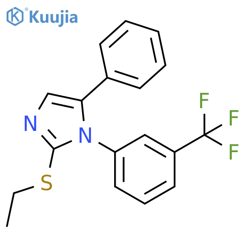 2-(ethylsulfanyl)-5-phenyl-1-[3-(trifluoromethyl)phenyl]-1H-imidazole structure