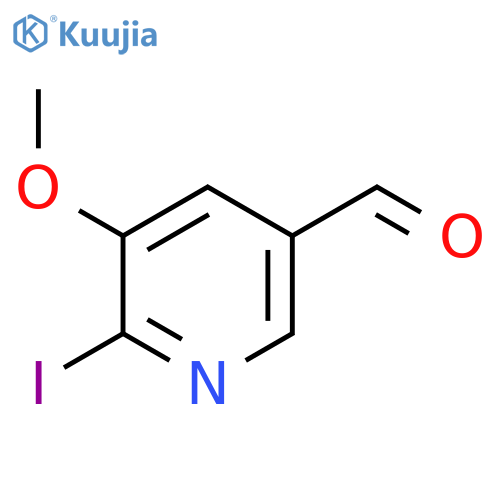 3-Pyridinecarboxaldehyde, 6-iodo-5-methoxy- structure