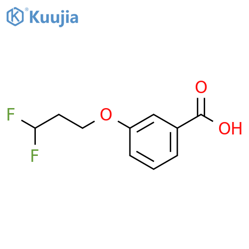 3-(3,3-Difluoropropoxy)benzoic acid structure