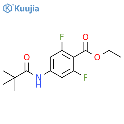 Ethyl 2,6-difluoro-4-(pivalamido)benzoate structure