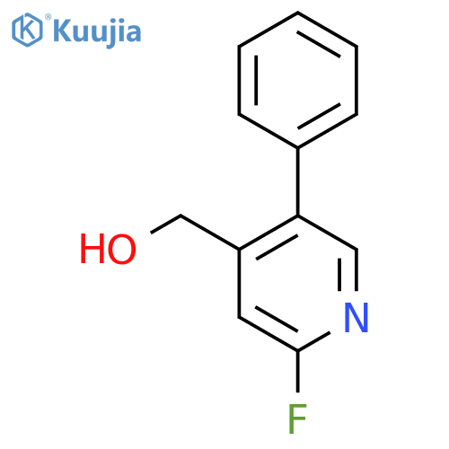 2-Fluoro-5-phenylpyridine-4-methanol structure