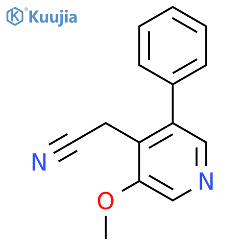 5-Methoxy-3-phenylpyridine-4-acetonitrile structure