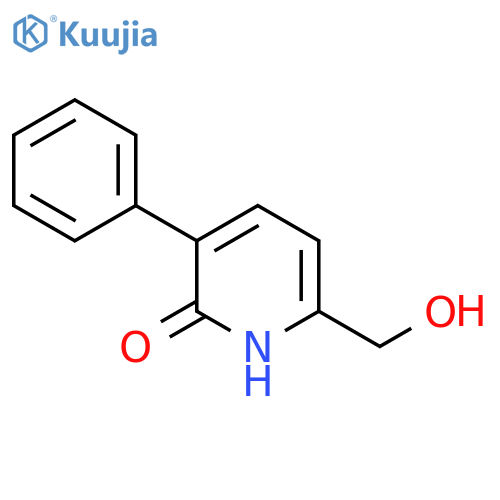 2-Hydroxy-3-phenylpyridine-6-methanol structure