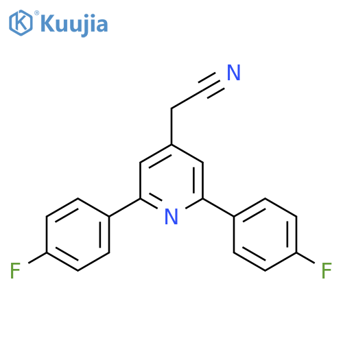 2,6-Bis(4-fluorophenyl)pyridine-4-acetonitrile structure