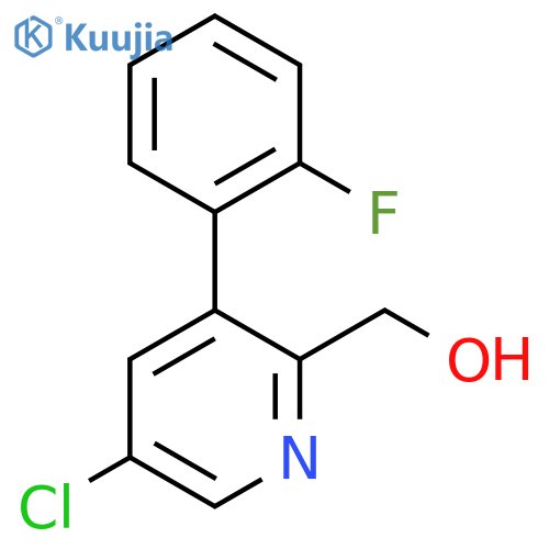 5-Chloro-3-(2-fluorophenyl)pyridine-2-methanol structure