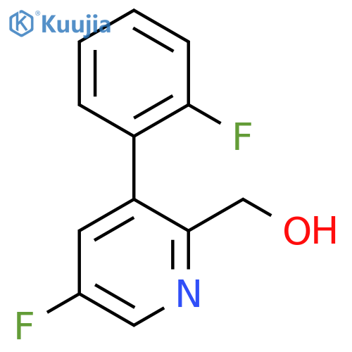 5-Fluoro-3-(2-fluorophenyl)pyridine-2-methanol structure