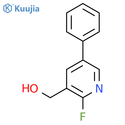 2-Fluoro-5-phenylpyridine-3-methanol structure