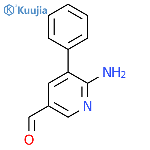 6-Amino-5-phenylnicotinaldehyde structure