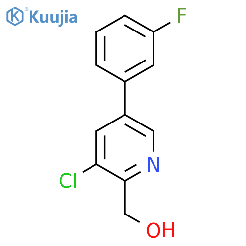 3-Chloro-5-(3-fluorophenyl)pyridine-2-methanol structure