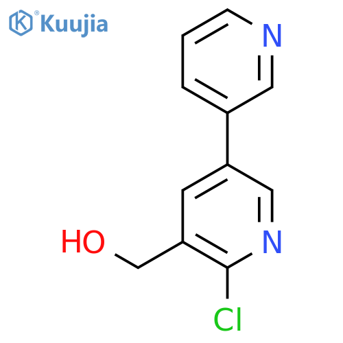 (2-Chloro-5-pyridin-3-ylpyridin-3-yl)methanol structure