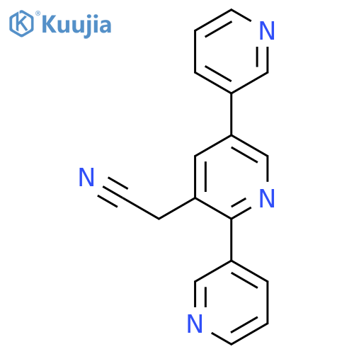 2,5-Di(pyridin-3-yl)pyridine-3-acetonitrile structure
