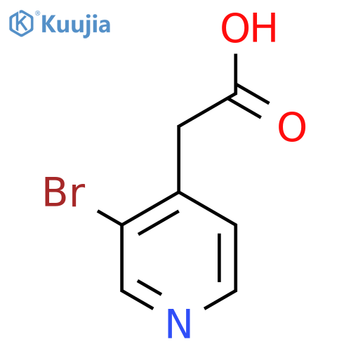 2-(3-Bromopyridin-4-YL)acetic acid structure