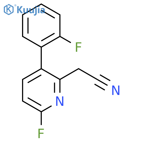 6-Fluoro-3-(2-fluorophenyl)pyridine-2-acetonitrile structure