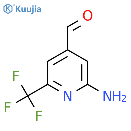 2-Amino-6-(trifluoromethyl)isonicotinaldehyde structure