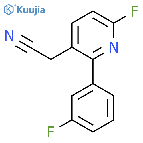 6-Fluoro-2-(3-fluorophenyl)pyridine-3-acetonitrile structure