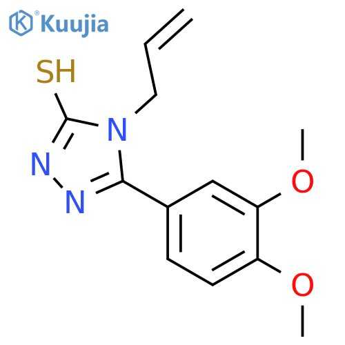 4-allyl-5-(3,4-dimethoxyphenyl)-4H-1,2,4-triazole-3-thiol structure