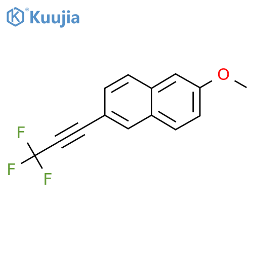 2-Methoxy-6-(3,3,3-trifluoroprop-1-YN-1-YL)naphthalene structure