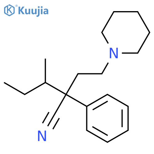 1-Piperidinebutanenitrile,a-(1-methylpropyl)-a-phenyl- structure