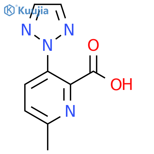 6-Methyl-3-(2H-1,2,3-triazol-2-yl)picolinic acid structure