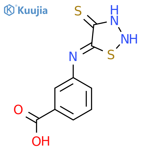 3-(4-Mercapto-1,2,3-thiadiazol-5-yl)aminobenzoic acid structure