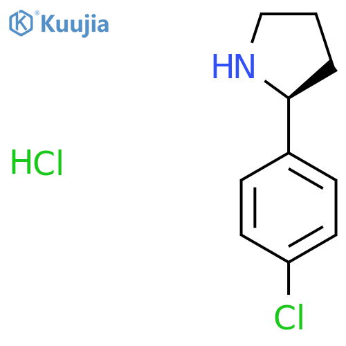 (s)-2-(4-Chlorophenyl)pyrrolidine hydrochloride structure