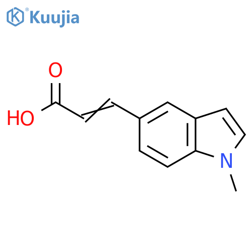 (2E)-3-(1-Methyl-1H-indol-5-yl)acrylic acid structure