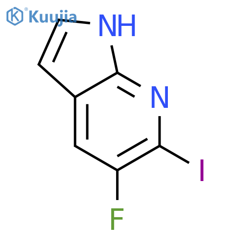 5-Fluoro-6-iodo-1h-pyrrolo2,3-bpyridine structure