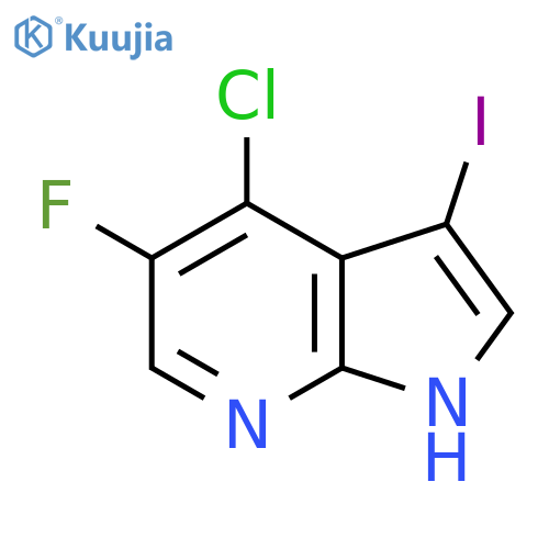 4-Chloro-5-fluoro-3-iodo-1h-pyrrolo2,3-bpyridine structure