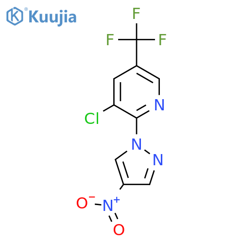 3-Chloro-2-(4-nitro-1H-pyrazol-1-yl)-5-(trifluoromethyl)pyridine structure
